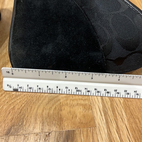 Coach Kerryann Signature Black Jacquard Black Wedge Heels. - Picture 10 of 10